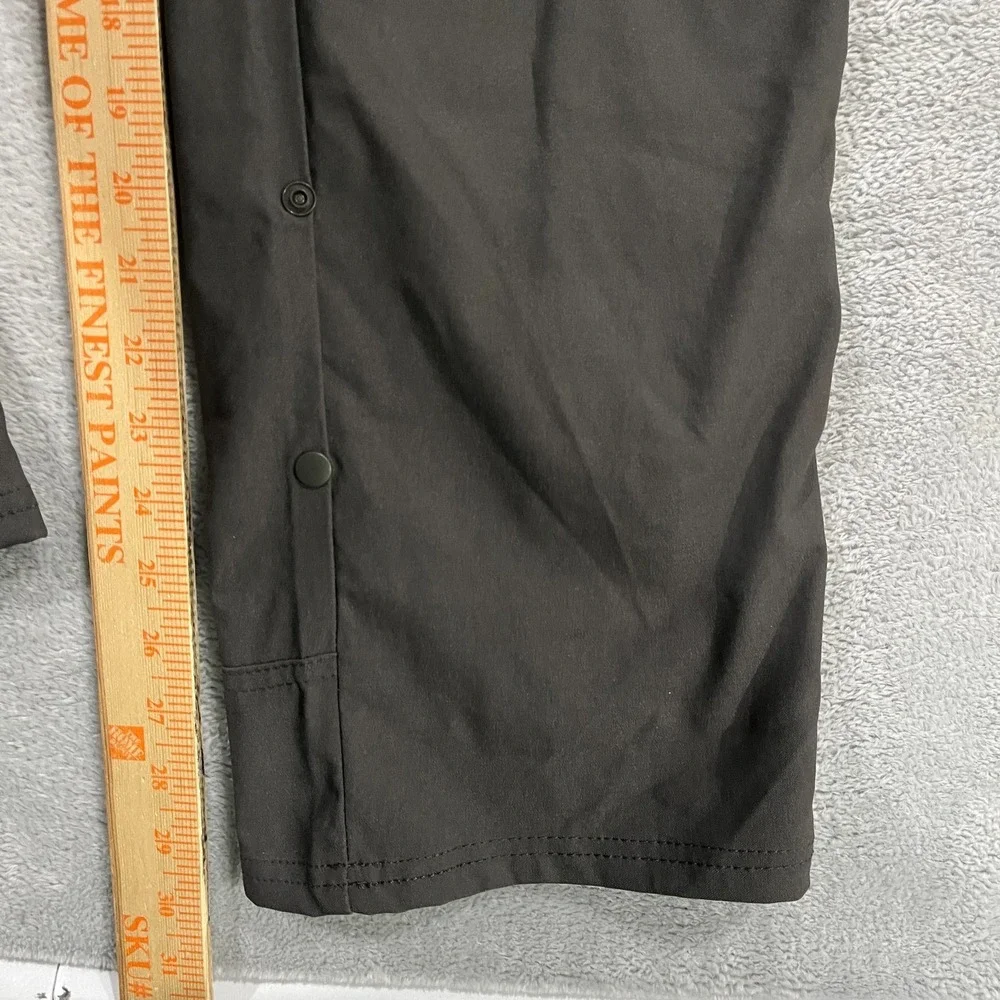 Prana Zion Pants II Relaxed Fit Straight Leg Dark Iron Men's 31x30 Grey Stretch